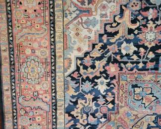 STUNNING KARASTAN NAVY HERIZ 10'X14' AREA RUG $800