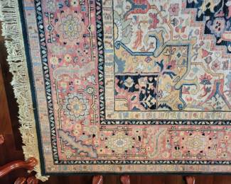 STUNNING KARASTAN NAVY HERIZ 10'X14' AREA RUG $800