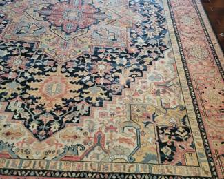 STUNNING KARASTAN NAVY HERIZ 10'X14' AREA RUG $800