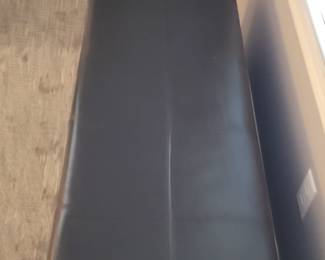 FAUX LEATHER LONG EXCELLENT CONDITION STORAGE OTTOMAN $75
