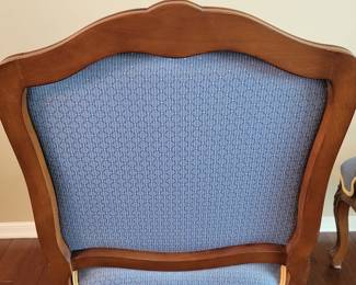 CALICO CORNERS CUSTOM FURNITURE - FRENCH PARLOR CHAIRS WITH ACCENT PILLOWS(THESE WERE CUSTOM ORDERED AND IN LIKE NEW CONDITION WITH GREAT COLORS) $100 EACH