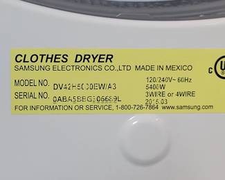 STACKABLE SAMSUNG WASHER AND DRYER VERY CLEAN $300 BOTH OR $150 EACH