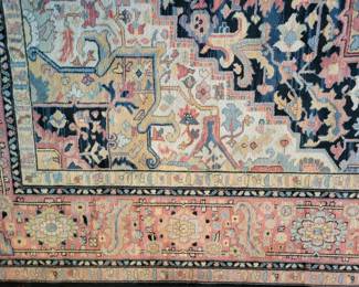 STUNNING KARASTAN NAVY HERIZ 10'X14' AREA RUG $800