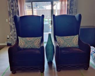 Blaine Collection by Bernhardt Velvet - High Wing Back $250 EACH
Construction: Sinuous Spring
Cushion: Luxe Down
Dimensions: 54" H x 30" W x 41- 1/2" D