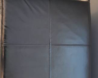 FAUX LEATHER LONG EXCELLENT CONDITION STORAGE OTTOMAN $75