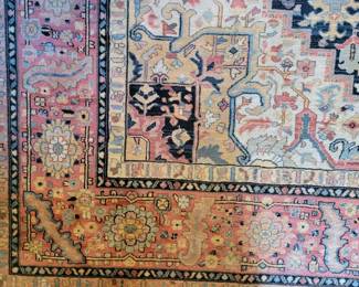 STUNNING KARASTAN NAVY HERIZ 10'X14' AREA RUG $800