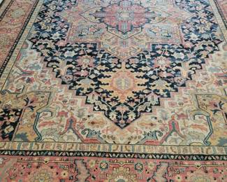 STUNNING KARASTAN NAVY HERIZ 10'X14' AREA RUG $800