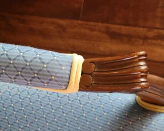 CALICO CORNERS CUSTOM FURNITURE - FRENCH PARLOR CHAIRS WITH ACCENT PILLOWS(THESE WERE CUSTOM ORDERED AND IN LIKE NEW CONDITION WITH GREAT COLORS) $100 EACH