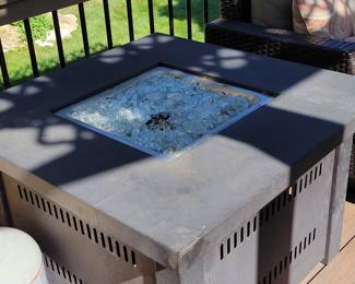 Firepit with propane tank $75