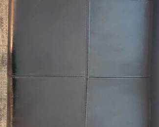 FAUX LEATHER LONG EXCELLENT CONDITION STORAGE OTTOMAN $75