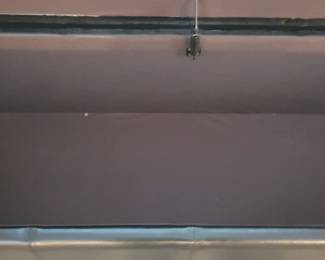 FAUX LEATHER LONG EXCELLENT CONDITION STORAGE OTTOMAN $75