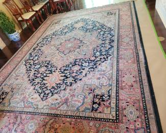 STUNNING KARASTAN NAVY HERIZ 10'X14' AREA RUG $800