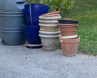 Rain jug and planter pots