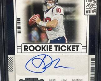 2021 Panini Davis Mills Rookie Ticket Auto