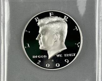 2009-S Silver Proof JFK Half Dollar, 90% BU