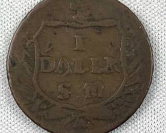 1717 German 1 Daler  Coin