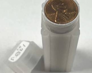 1955-S Roll of Brilliant Unc. Wheat Pennies