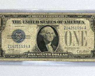 1928A US $1 Silver 'Funny Back' Certificate