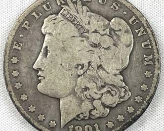 1901-O Morgan Silver Dollar, US $1 Coin
