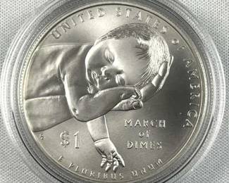 2015 Silver Dollar, March of Dimes Commem.