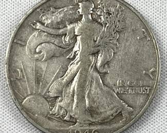 1946-D Walking Liberty Silver Half Dollar