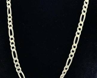 925 Italy Silver Figaro Necklace