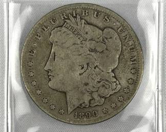 1890-CC Carson City Morgan Silver Dollar, US
