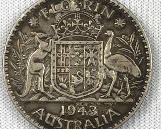 1943 Australian Silver Florin