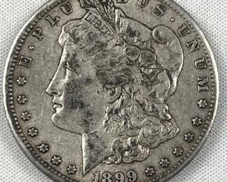 1899-O Morgan Silver Dollar, US $1 Coin