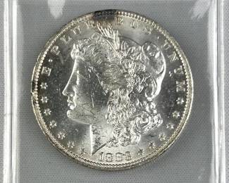 1883-O Morgan Silver Dollar, High Grade/Luster