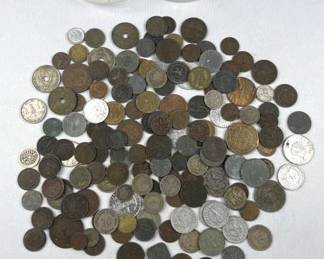 Vintage Worls Coins w/ Lots of German Coins