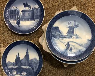 1950s and 1960s Royal Copenhagen Christmas Plates