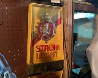 Vintage STROH beer sign