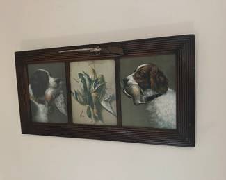 Antique hunting pics, frame