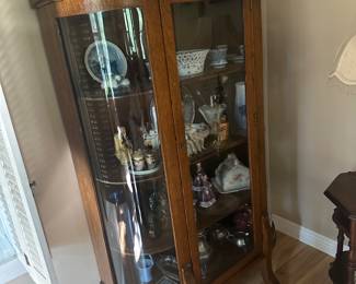 Antique curio cabinet