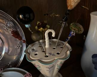 Hat pins and holder