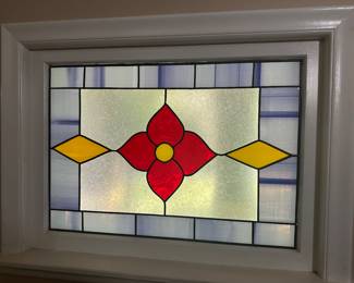 Stained glass window insert
