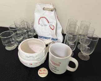 Northwest Airlines Glassware
