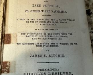 1857 book on Wisconsin and its resources