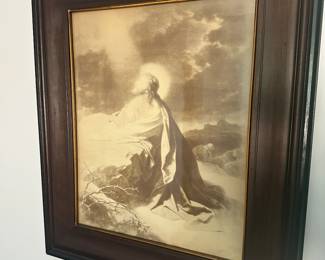 Framed Jesus print