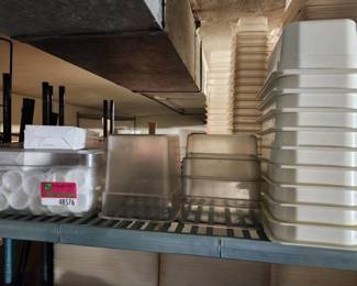 Lot Of 14 Cambro Containers Varying Sizes And Paper Portion Cups