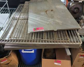 Lot Of Stainless Panels And Cooler Racks
