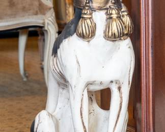 Pair of painted wippets