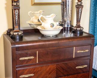 Art deco waterfall bedroom suite