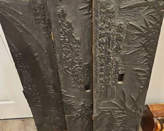 Japanese wood block engraving plates/reliefs