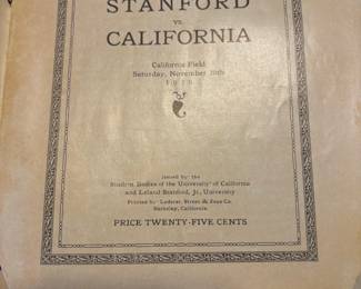 1920 Stanford VS California football program
