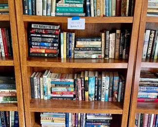 Lot 021-LIB: Bookshelf with Books! (Bookshelf #2)

Features: 
       Sturdy wooden bookshelf with particle board backing
•	Books are included. Various titles. Please refer to photos.
•	The three bookshelves (Lots 20,21 &22) combine to make a handsome library wall!


Dimensions: 35”W x 72”H

Condition: Bookshelf is in GUC. Books are in good/fair condition.

