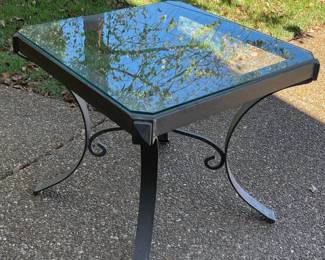 Lot 037-G: Glass-top Side Table

Features: The little brother of our client’s large coffee table (Featured in Lot 008-LR)

Dimensions: 27” square; 26”H

Condition: Good pre-owned condition. A few very minor scratches on surface of the glass.

