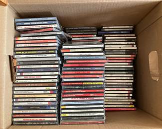 Lot 059-LR: CD Mystery Grab Box

Includes: A small moving box containing over 100 music CDs!


Condition: Varies, generally Good pre-owned Condition. We did not confirm whether all cases and jewel boxes contain a CD and/or whether they contain the correct CD.
