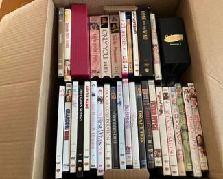 Lot 057-LR: DVD Mystery Grab Box #1

Features: A small moving box chock-full of over 75 DVDs (and 3 VHS tapes)!
•	Includes Seinfeld Seasons 1-5
•	Includes all episodes of Absolutely Fabulous
•	Generally includes feature films
•	Hundreds of hours of entertainment here, folks!
•	See photos for a tantalizing glimpse of the box’s contents.


Condition: Varies, generally Good pre-owned Condition. We did not confirm whether all cases contain a DVD and/or whether they contain the correct DVD.


